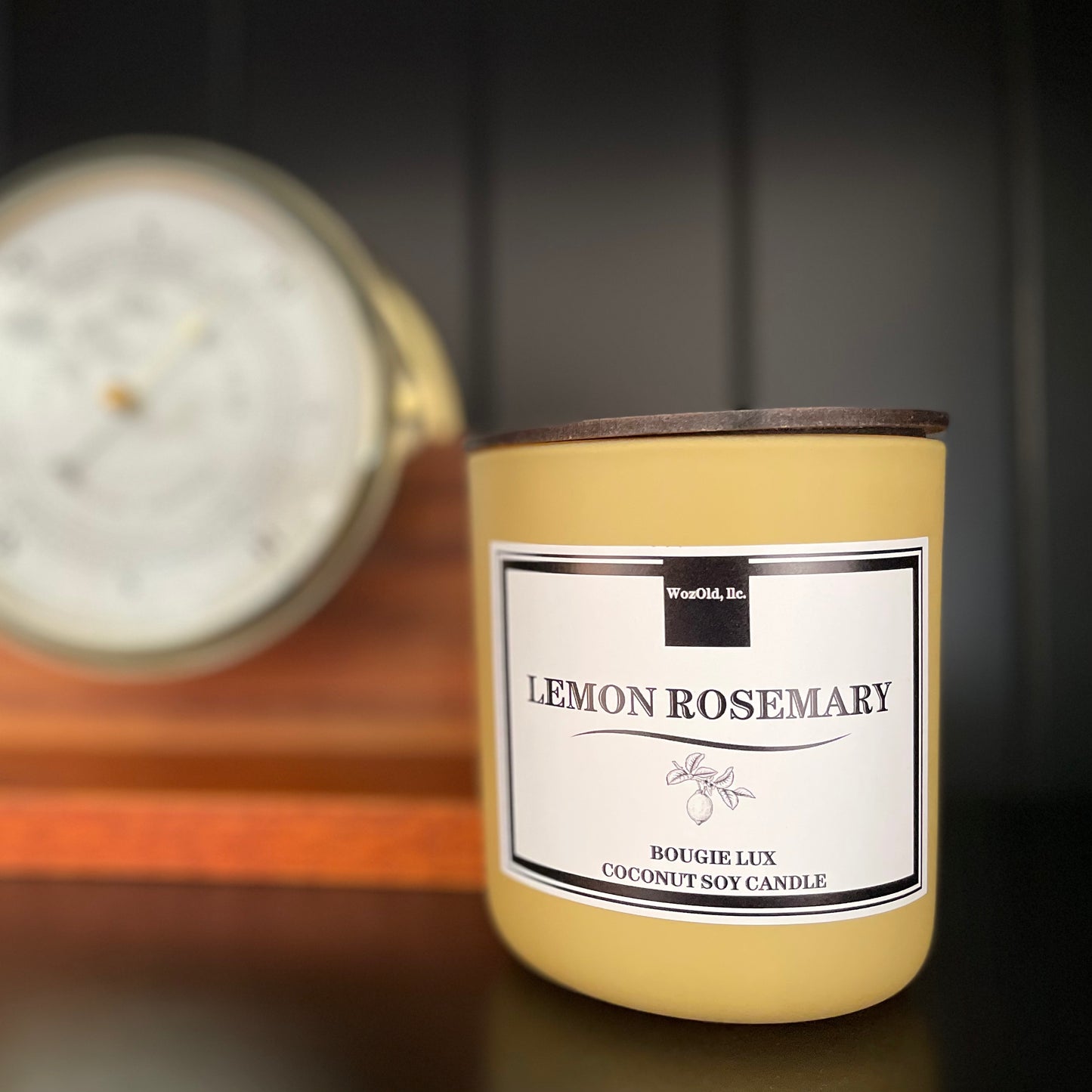 LEMON ROSEMARY Coconut Soy Candle