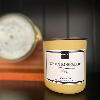 LEMON ROSEMARY Coconut Soy Candle