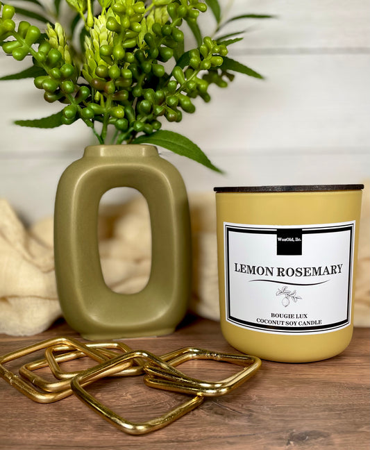 LEMON ROSEMARY Coconut Soy Candle
